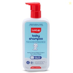 LuvLap Milky Soft Baby Shampoo - 400ml, Tear Free Formula, with Milk P