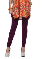 Frenchtrendz Women's Cotton Spandex Stretchable Mid Rise Slim Fit Chur