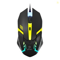 pTron Flick M12 Wired USB Mouse with 4 Buttons, 1600 DPI Optical Senso