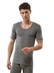 Lux Inferno Men's Round Neck Thermal Vest | Half Sleeves | Regular Fit