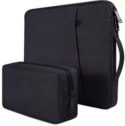 Dynotrek Zipper 15.6 inch Laptop Sleeve Case with Charger Pouch Shockp