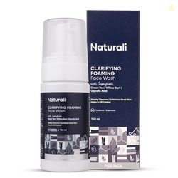 Naturali Clarifying Foaming Face Wash | With Willow Bark, Green Tea & 