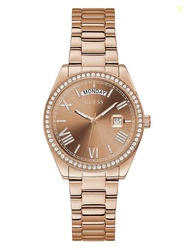 Guess Round 36mm Rose Gold Dial Analog Women Watch - GW0307L3