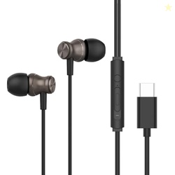 HAMMER Nova in Ear C Type Earphones Wired with Mic,13mm Driver, in-lin