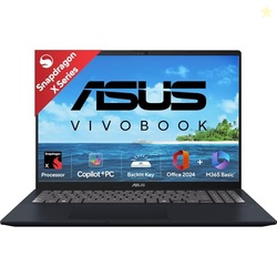 ASUS Vivobook 16, Snapdragon X, 16GB RAM, 512GB SSD, FHD+ 16, Windows 