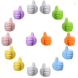 RELAYWARE'S Creative Silicone Thumb Wall Hook, Multifunction Self Adhe