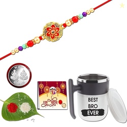 Rakhi with Mug, Rakhi for Brother, Rakhi Combo,Rakhi with Gift Mug,Rak