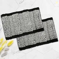Urbane Home Pack of 2 Anti-Skid Door Mats for Home | Soft, Washable Mi