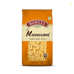 Borges Macaroni Pasta - 350 g | 100% Durum Wheat | High in Protein | N