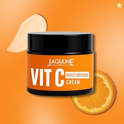 JAQULINE USA Vitamin C Moisturiser Cream | 10% Vitamin C | Hydrating &