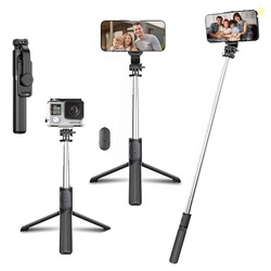 Kratos Extendable Selfie Stick Tripod Stand up to 100 cms Long, 360 Ro