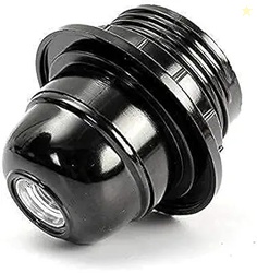 Vintage Light Bulb Holder Screw Type Holder E27 Black Ring Type for Ta