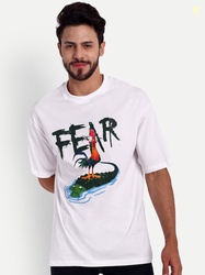 Bloopers Store Graphic Printed Round Neck Regular Drop Shoulder Loose 