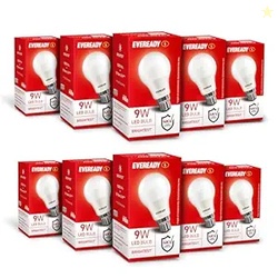 Eveready 9W LED Bulb, Cool Day Light (6500K), B22 Base, Energy-Efficie
