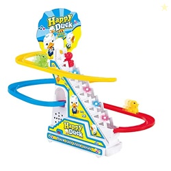 Kids Mandi Duck Roller Coaster Slide Toy Set |3 Cute Ducklings Climbin