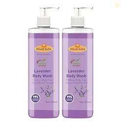 Khadi Herbal Lavender Body Wash  100% Pure & Natural Shower Gel for Al
