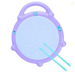 PlayMagic 3D Flash Drum Toy with Flash Light & Musical Sound Instrumen