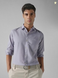 Mufti Men Button-Down Collar Checked Cotton Slim Fit Casual Shirt