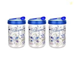 ASIAN Plastowares Turn & Lock Storage Containers 1800 MlSet of 3 With 