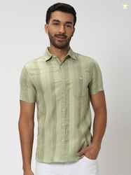 Mufti Slim Fit Checked Pure Cotton Casual Shirt