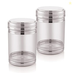 Attro Nexon Stainless Steel See Through Airtight Containers For Masala