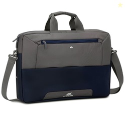 RIVACASE Suzuka 7757 Steel Blue/Grey Laptop Bag 17.3" Inches