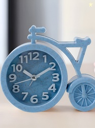 The Better Home Blue & White Printed Cycle Shaped Contemporary Table C