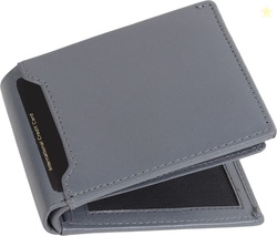 GH Men Formal, Travel Grey Genuine Leather RFID  Wallet (12 Card ...mo