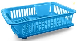 Floraware FI Unbreakable Kitchen Sink Dish Drying Corner, Dish Drainer