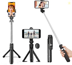 NAFA Portable Selfie Stick Tripod with Bluetooth Remote, Tripod S...mo