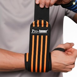 Pro-toner Multipurpose Wrist Support Strap, Adjustable Weightlifting W