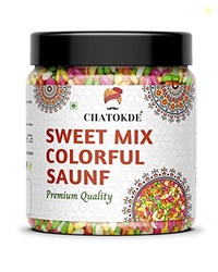 CHATOKDE Colourful Sugar Coated SAUNF| Colorful Fennel Seed - 400 gms.