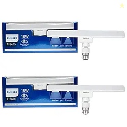 Philips 18W B22 LED Cool White T-Bulb, Pack of 2 (929001923213)
