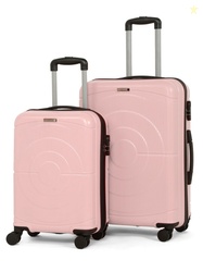 Teakwood Leathers Concentrix Set of 2 360-Degree Rotation Trolley Bag 
