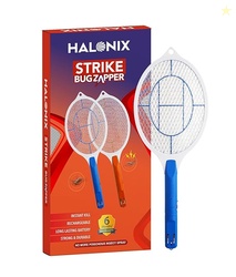 Halonix Bug Zapper Anti-Mosquito Racquet, Insect Killer Bat with Recha