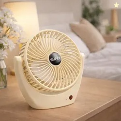 One94Store Portable USB Desk Fan, 1800mAh Rechargeable Handheld Fan wi
