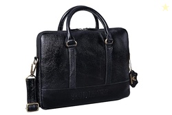 BRAND LEATHER Genuine Leather Laptop Bag for Men/Office | Fits 14|15.6
