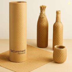 SECUREMENT Honeycomb paper bubble wrap roll | Paper Bubble Wrap Roll f