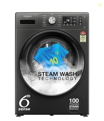 Whirlpool 9 Kg Steam Wash Technology 5 Star Inverter Front Load Fully 