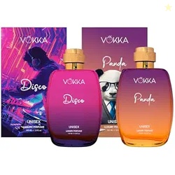Vokka Disco & Panda 200 ml | Pack of 2 x 100ml Unique Unisex Luxury Lo