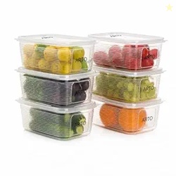 Arto Kitchen Storage Container Box Set of 6  Multipurpose Food Storage