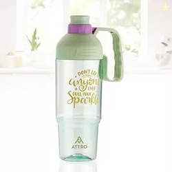 ATTRO My Cup Tumbler Plastic Water Bottle with Handle, BPA-Free, Leak-