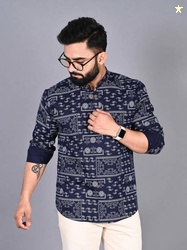 FUBAR Men Printed Cotton Blend Straight Kurta