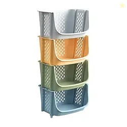 Arto Multifunctional Stackable Plastic Organizer Basket - Multi-layer 