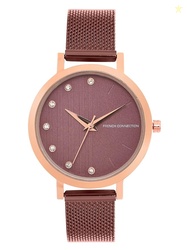 French Connection Analog Women's Watch (Dial Colored Strap)