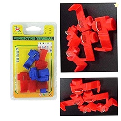 DIY Crafts Pack Of 5 Pcs, Red, Lock Wire Connectors Set, Quick Splice 