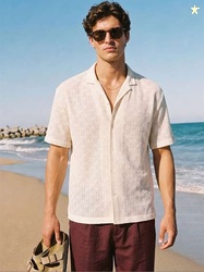 The Indian Garage Co Self Design Oversized Shirt