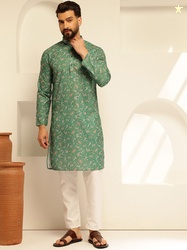 SOJANYA Quirky Printed Cotton Straight Kurta