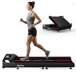 Lifelong Motorized 4.5 HP Foldable Walking Pad for Home | Treadmill fo