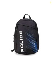 Police Typography Printed Backpack